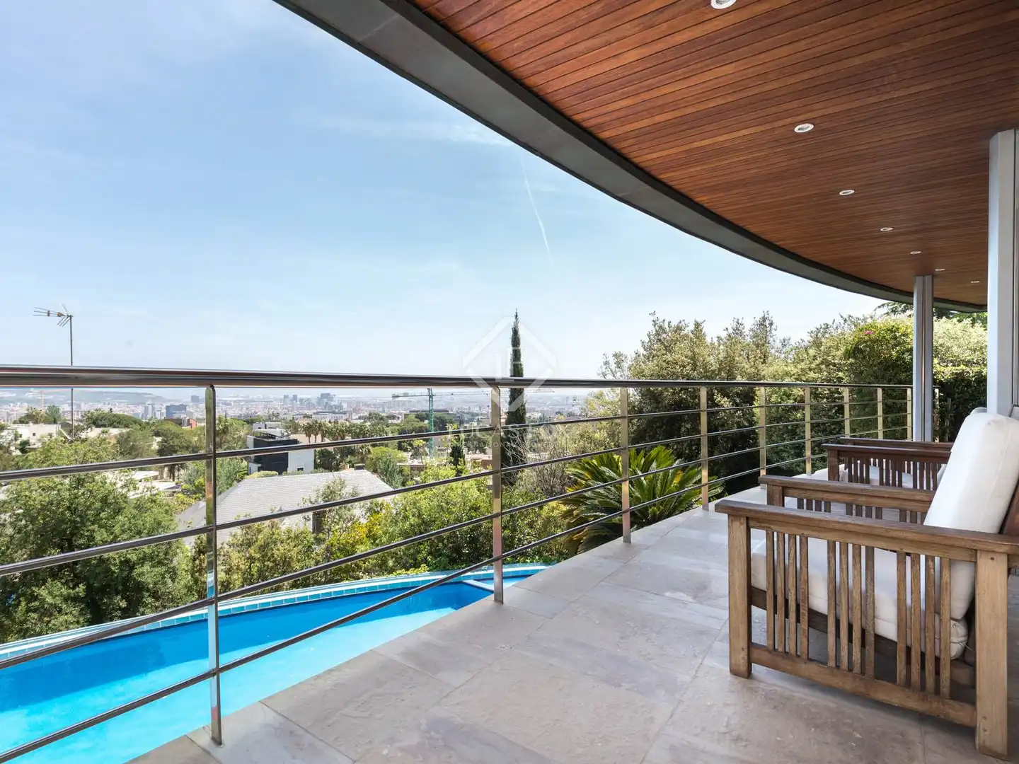 Terrasse von Haus oder Chalet zum Verkauf in Esplugues de Llobregat mit Klimaanlage, Heizung und Privatgarten