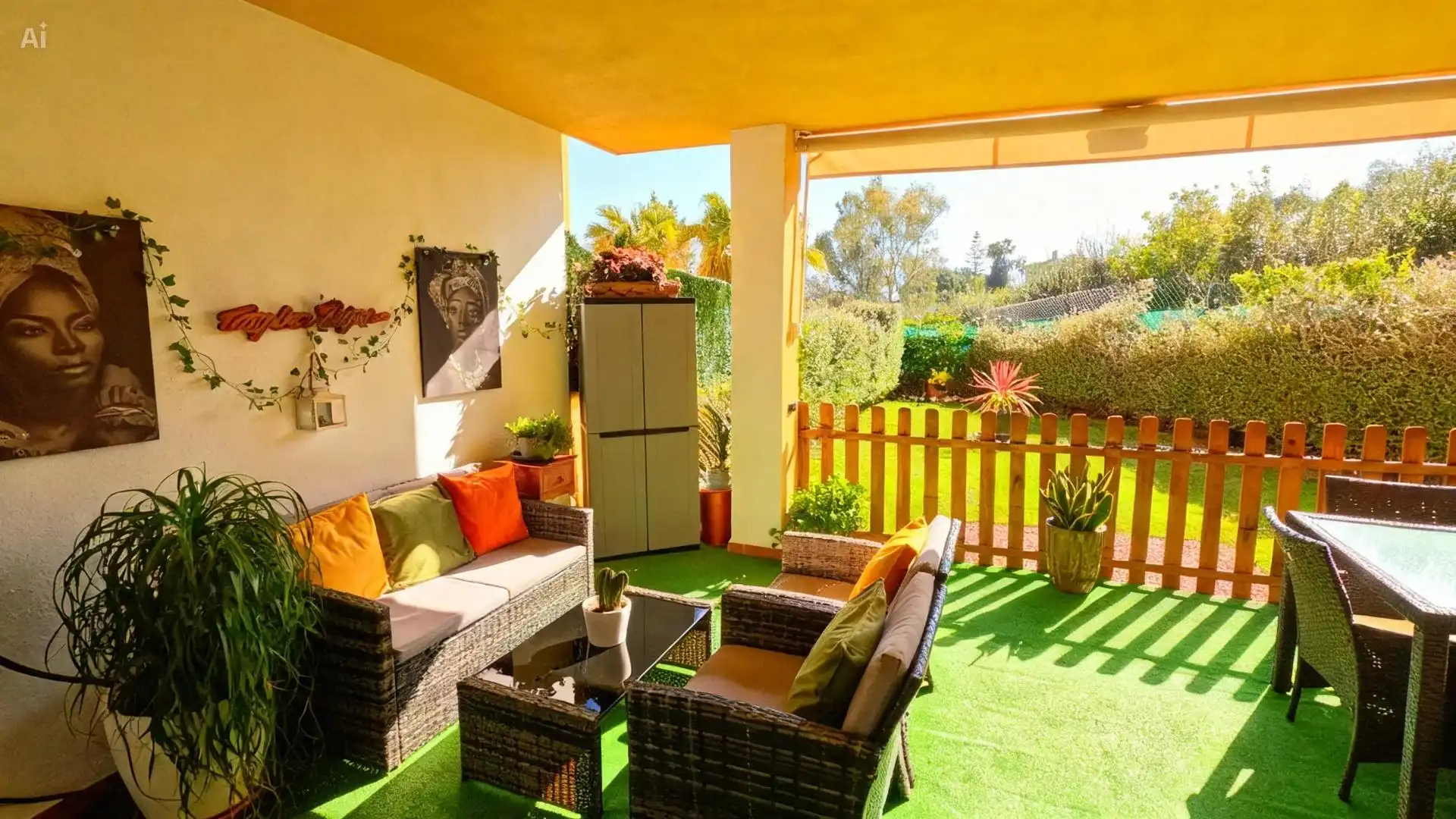 Terraza de Apartamento en venta en Marbella con Aire acondicionado, Calefacción y Jardín privado