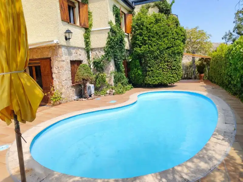 Swimming pool of Houses for sale in Miraflores de la Sierra  with Air Conditioner, Heating and Terrace