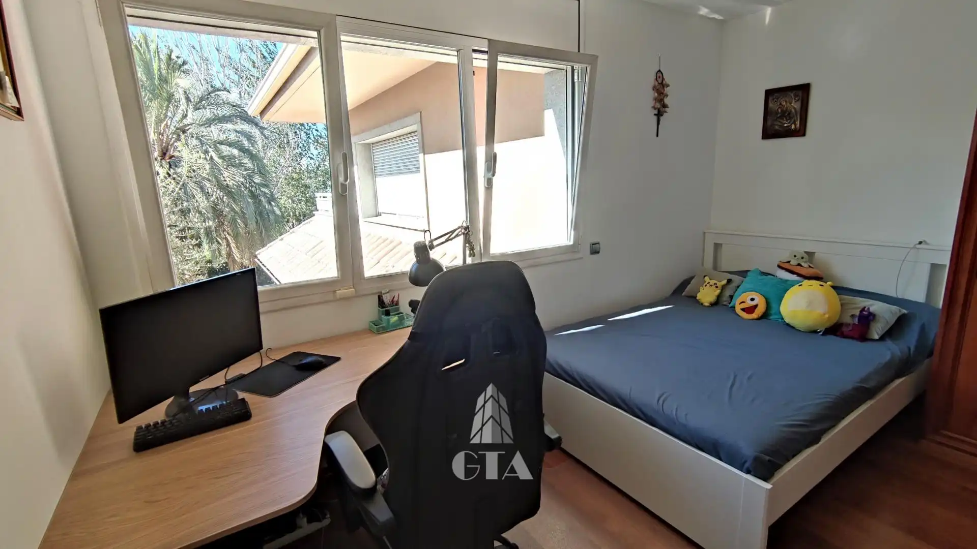 Bedroom of Houses for sale in Sant Cugat del Vallès  with Heating, Private garden and Terrace