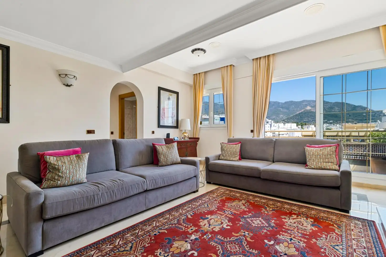 Living room of Attic for sale in Marbella  with Terrace