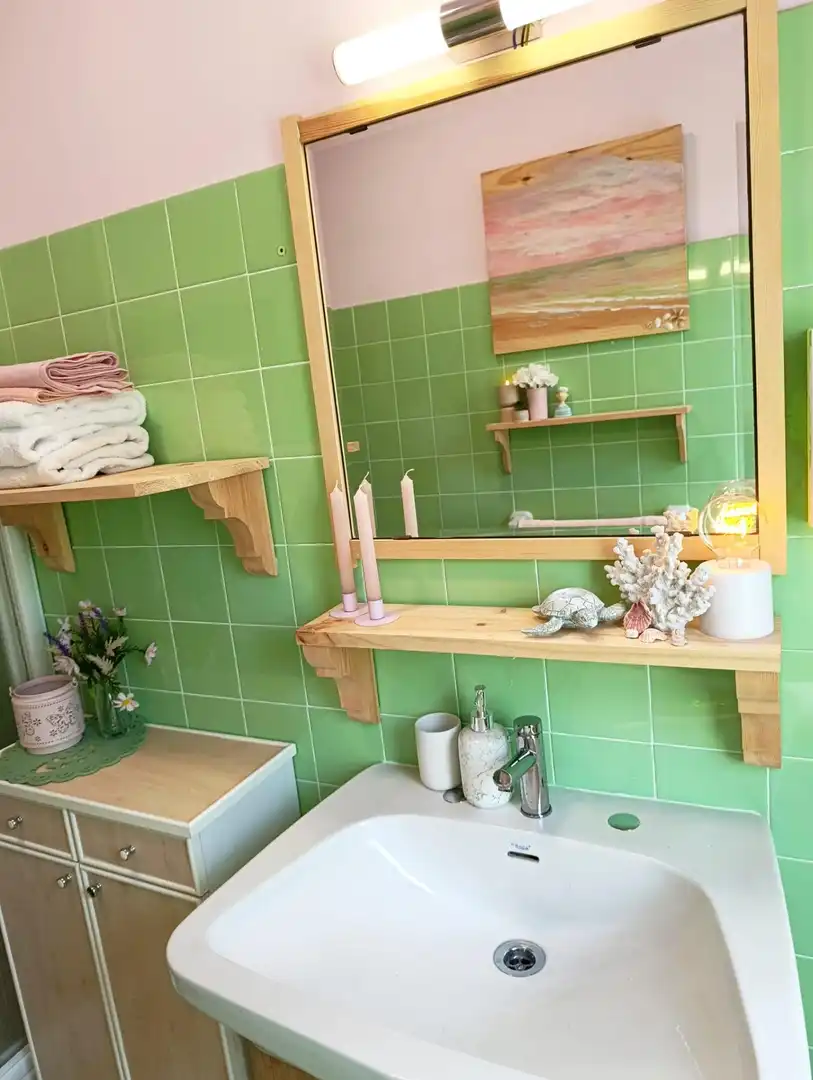 Bathroom of Flat for sale in Langreo  with Heating, Storage room and Furnished