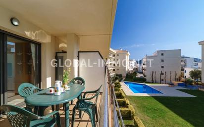 Exterior view of Apartment for sale in Roses  with Air Conditioner, Heating and Terrace