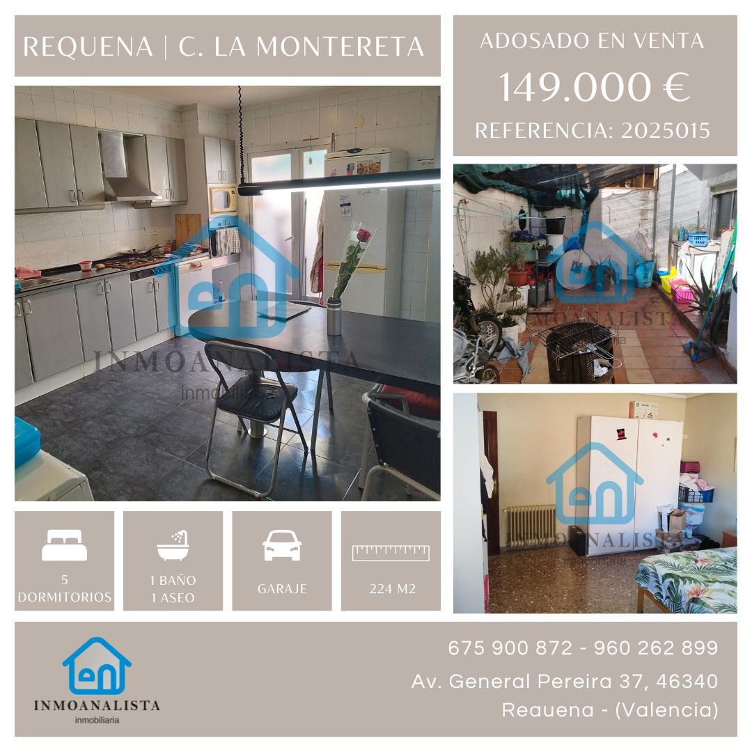 Casa adosada en venda a Calle la Montereta, Requena