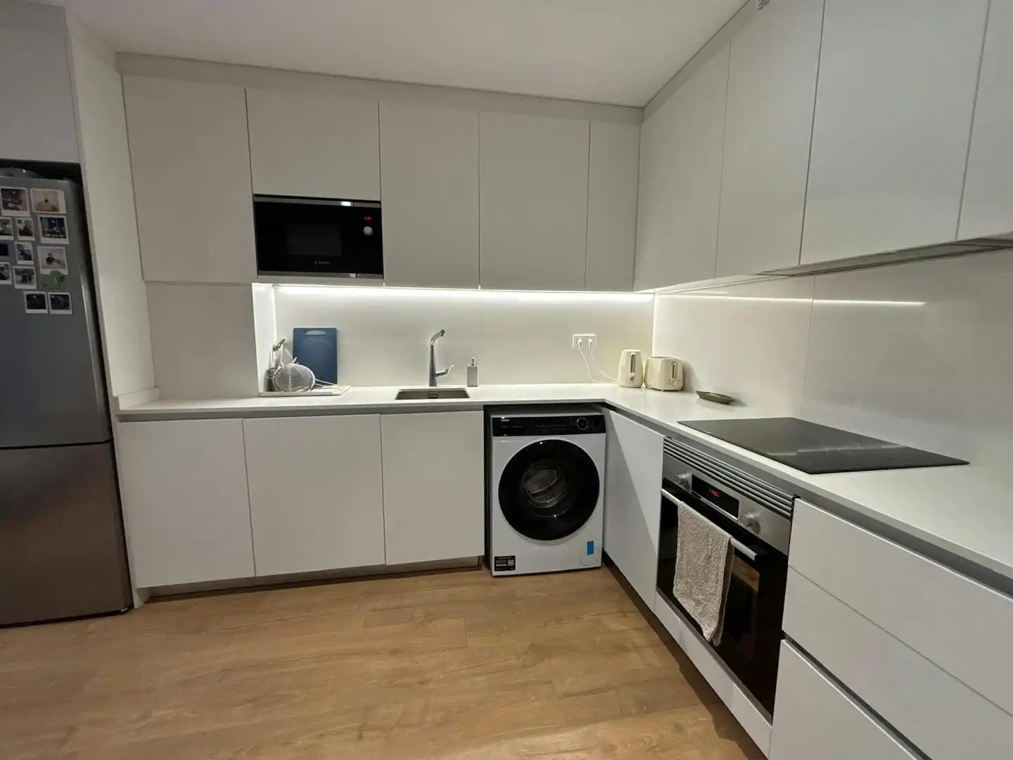 Cocina de Piso de alquiler en Barcelona con Aire acondicionado, Calefacción y Amueblado