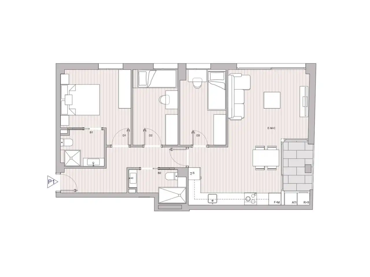 Flat for sale in Granollers  with Air Conditioner, Heating and Terrace