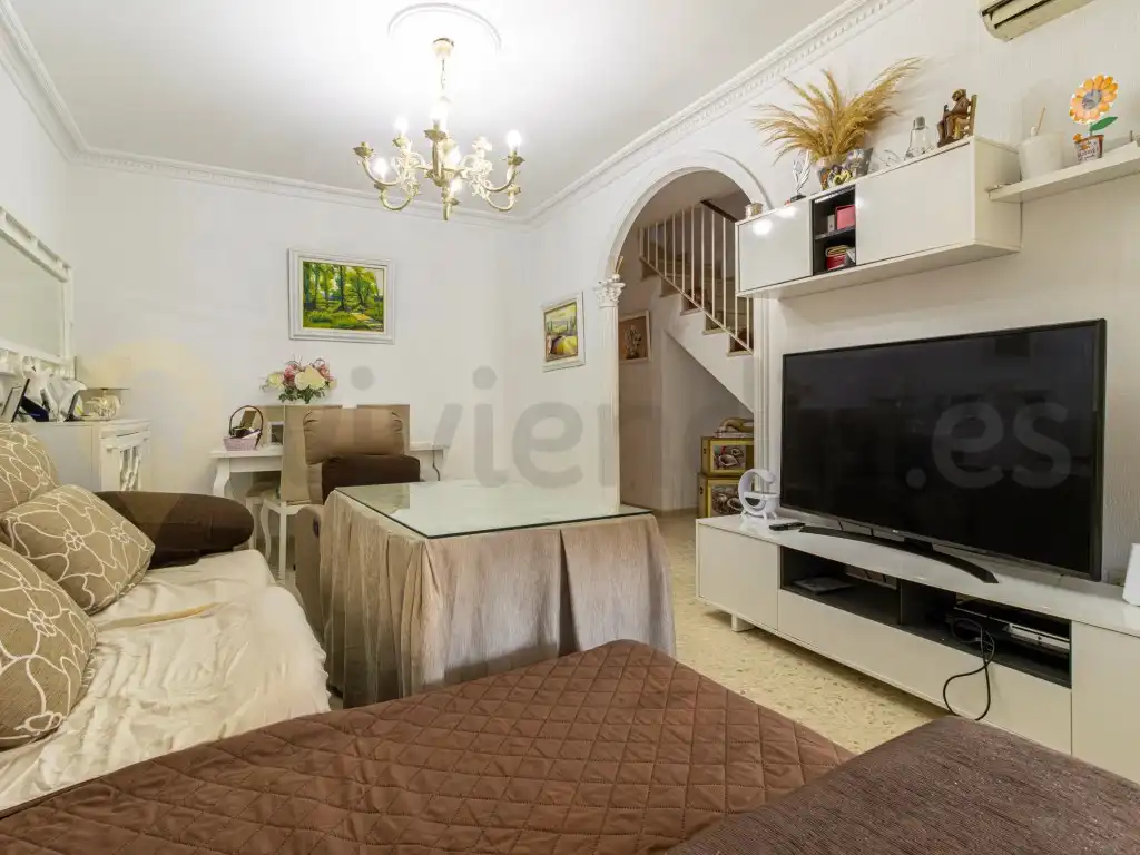 Sala de estar de Casa adosada en venta en Jerez de la Frontera