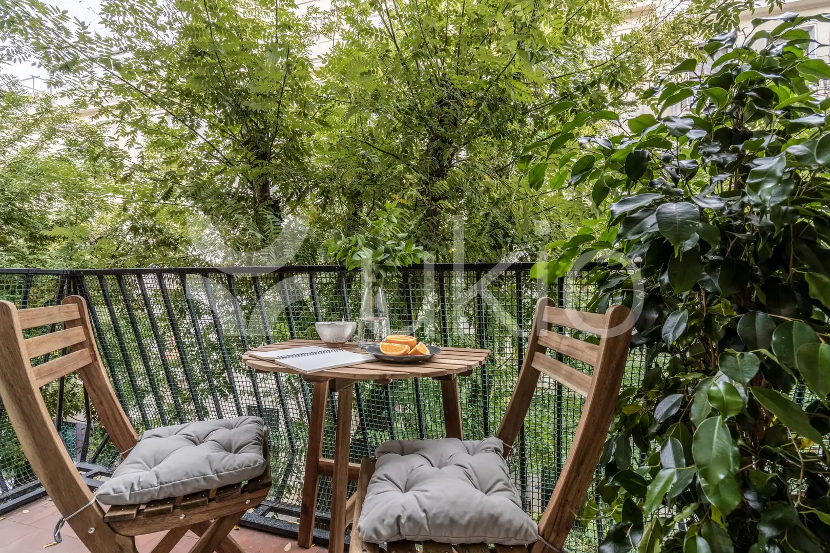 Terraza de Apartamento de alquiler en Madrid con Aire acondicionado, Calefacción y Amueblado