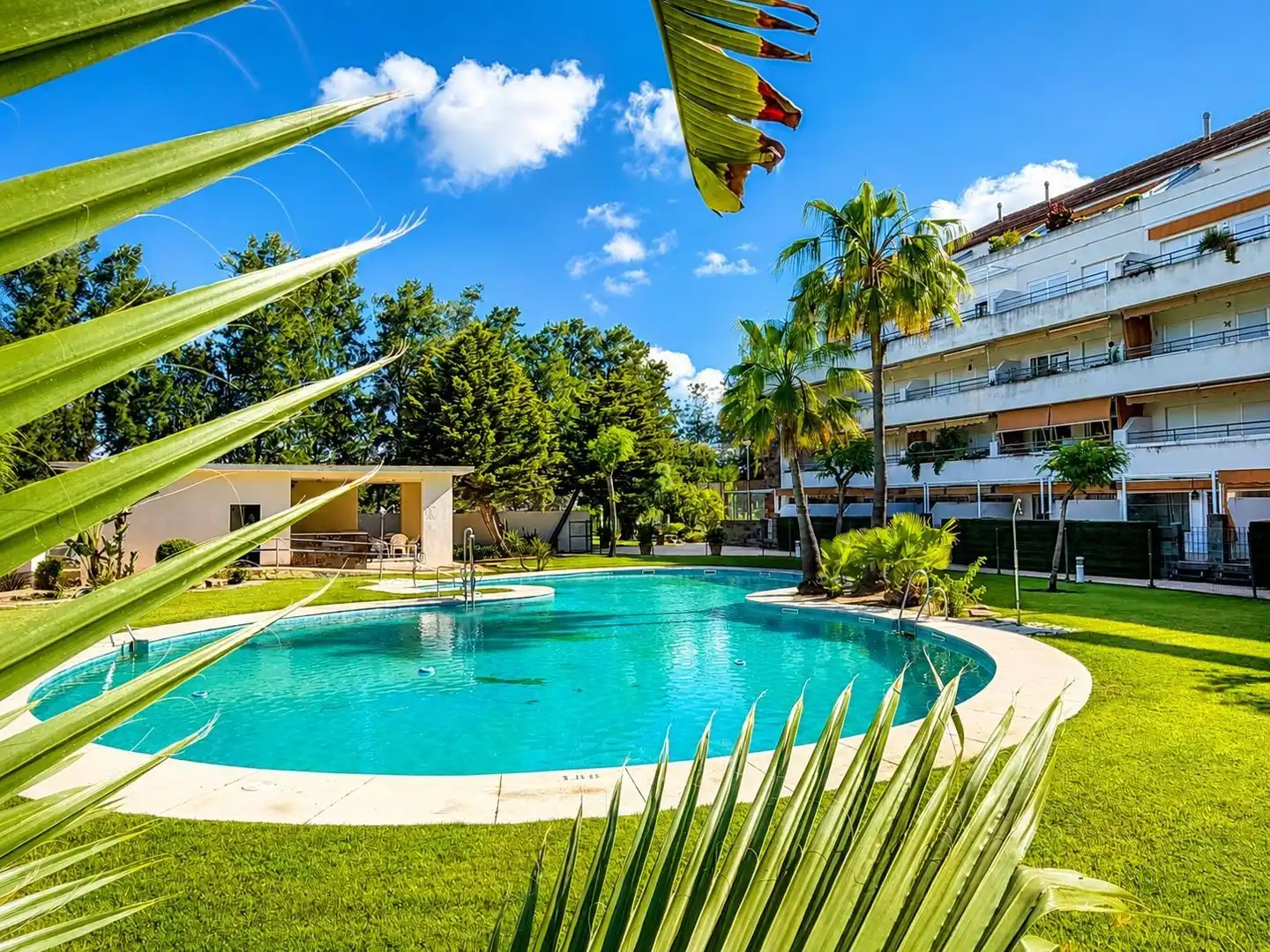 Schwimmbecken von Wohnung zur Miete in El Portil mit Möbliert
