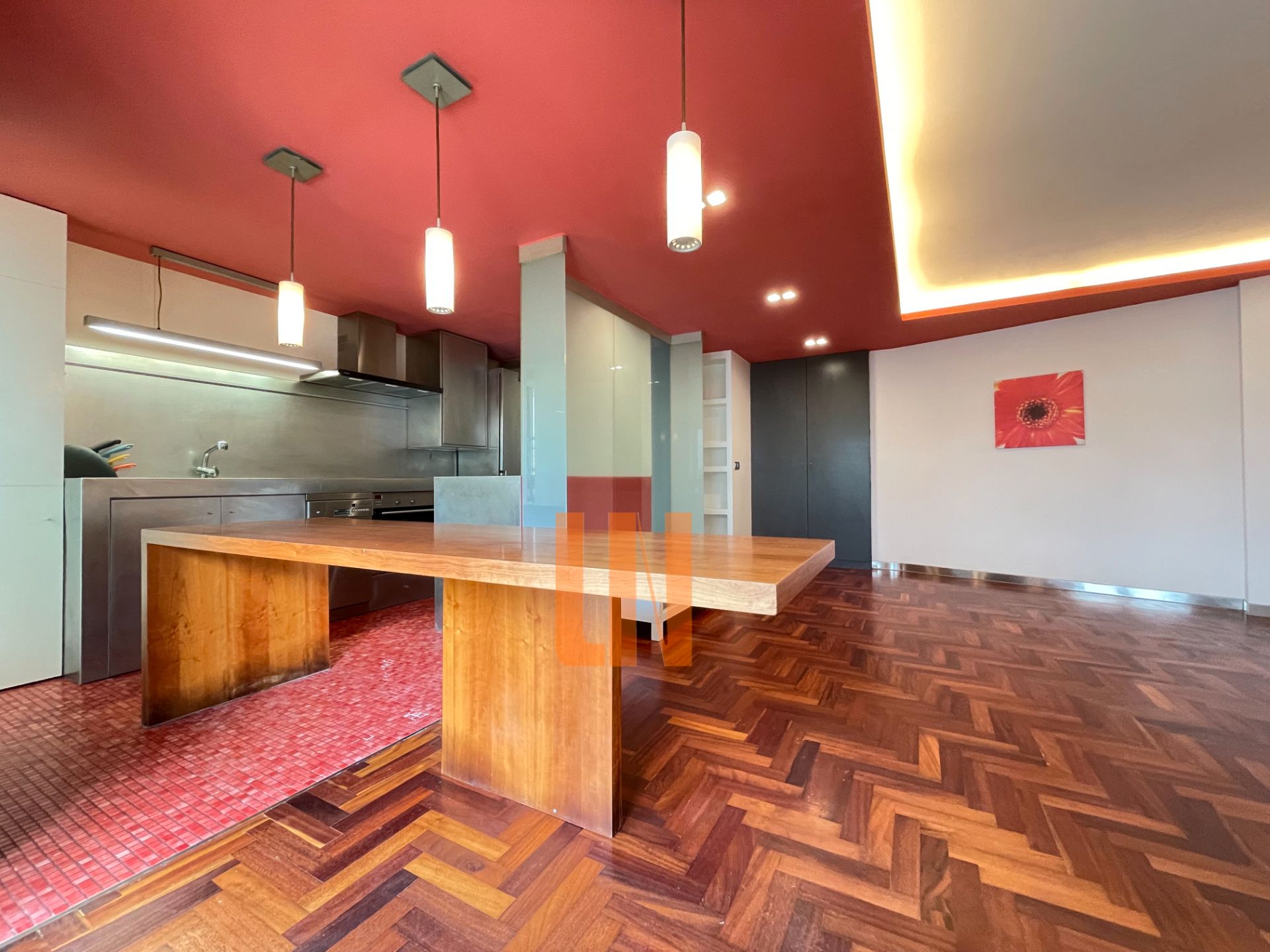Kitchen of Flat for sale in A Coruña Capital   with Heating, Parquet flooring and Oven