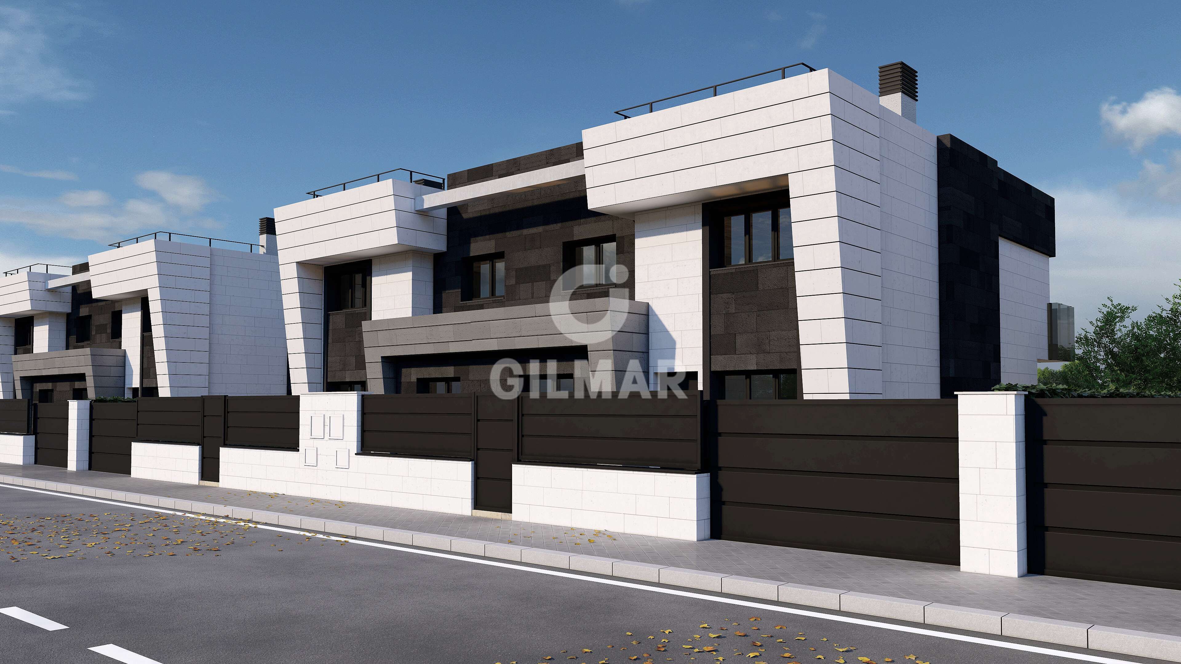 Exterior view of Single-family semi-detached for sale in Boadilla del Monte  with Heating and Private garden