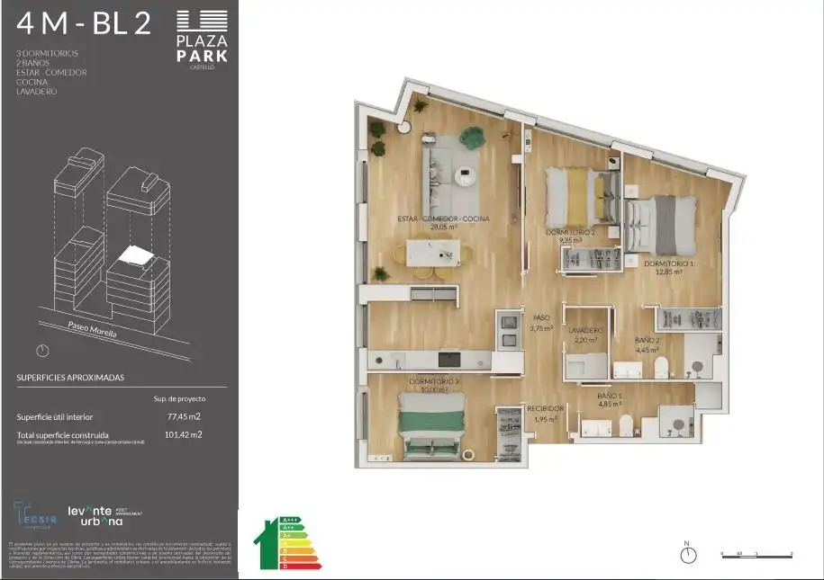 Wohnung mit Aufzug zum Verkauf in Oeste, imagen 6