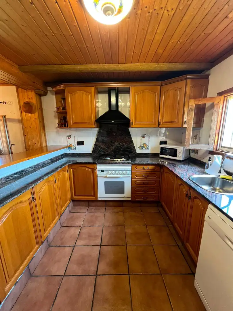 Cocina de Casa o chalet en venta en Fogars de la Selva con Aire acondicionado, Jardín privado y Terraza