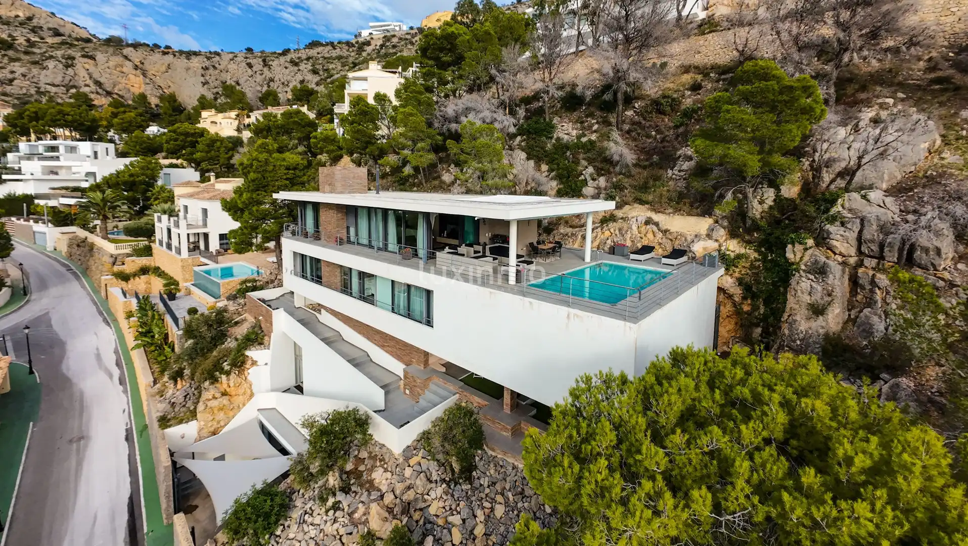 Vista exterior de Casa o chalet en venta en Altea con Aire acondicionado, Calefacción y Jardín privado