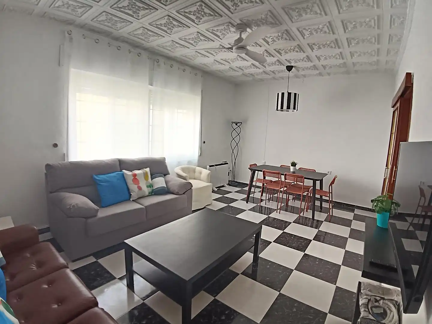 Living room of Flat for rent in Cartagena  with Terrace, Furnished and Balcony