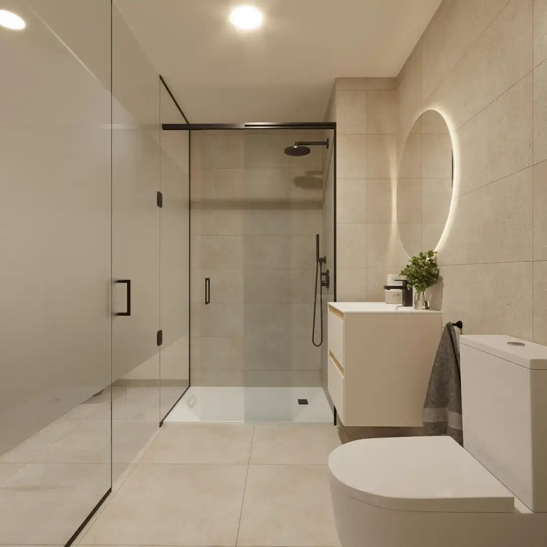 Bany de Apartament en venda en Alicante / Alacant amb Aire condicionat, Calefacció i Terrassa