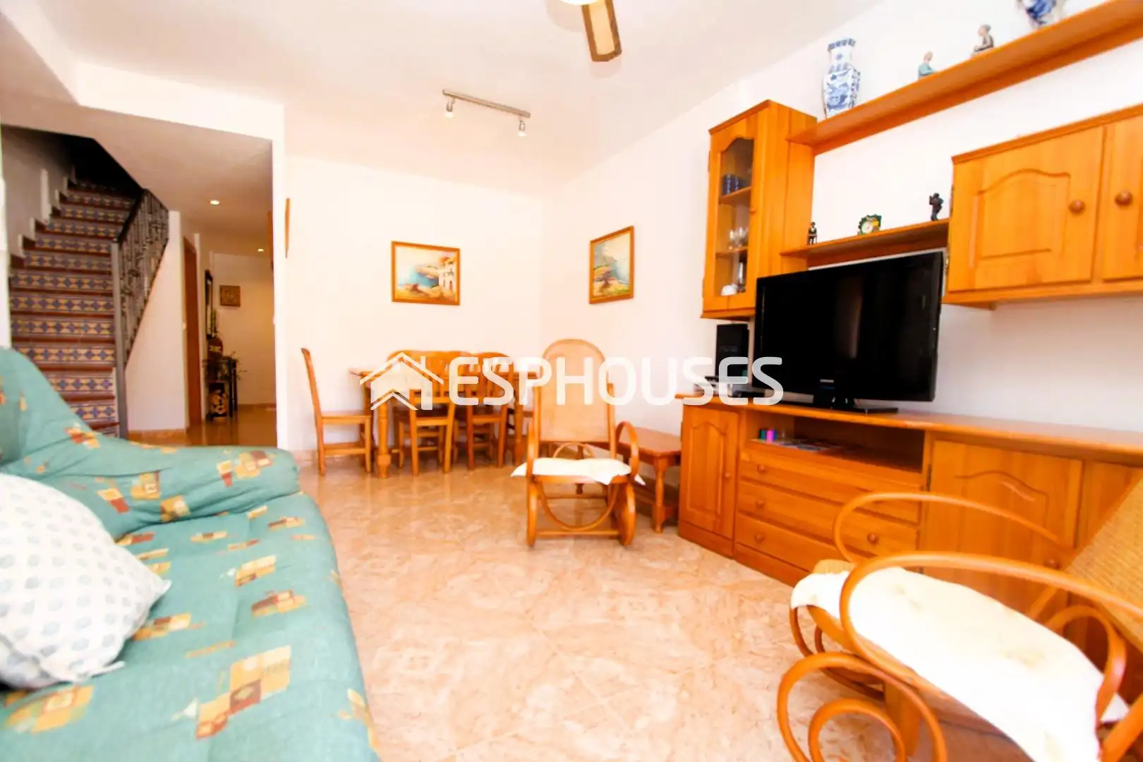 Sala de estar de Apartamento en venta en Guardamar del Segura con Terraza, Amueblado y Balcón