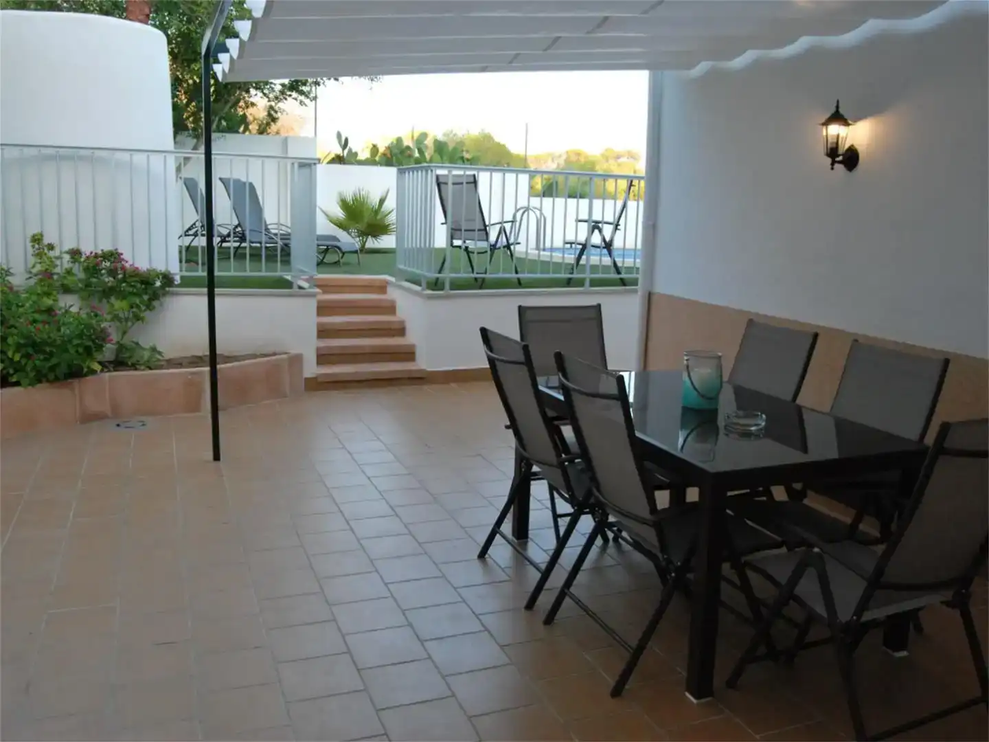 Terrasse von Haus oder Chalet zur Miete in  Palma de Mallorca mit Klimaanlage und Schwimmbad