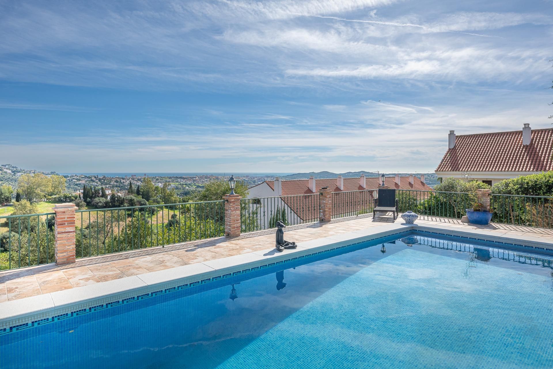 Piscina de Casa o chalet en venta en Mijas con Aire acondicionado, Jardín privado y Terraza