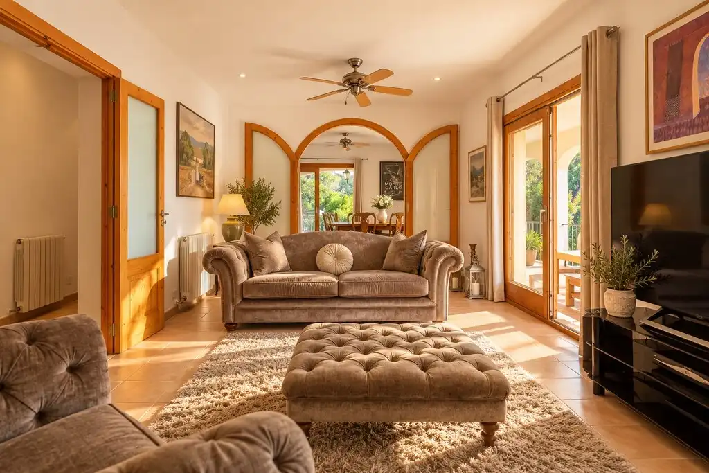 Sala de estar de Casa o chalet en venta en Pollença Poble
