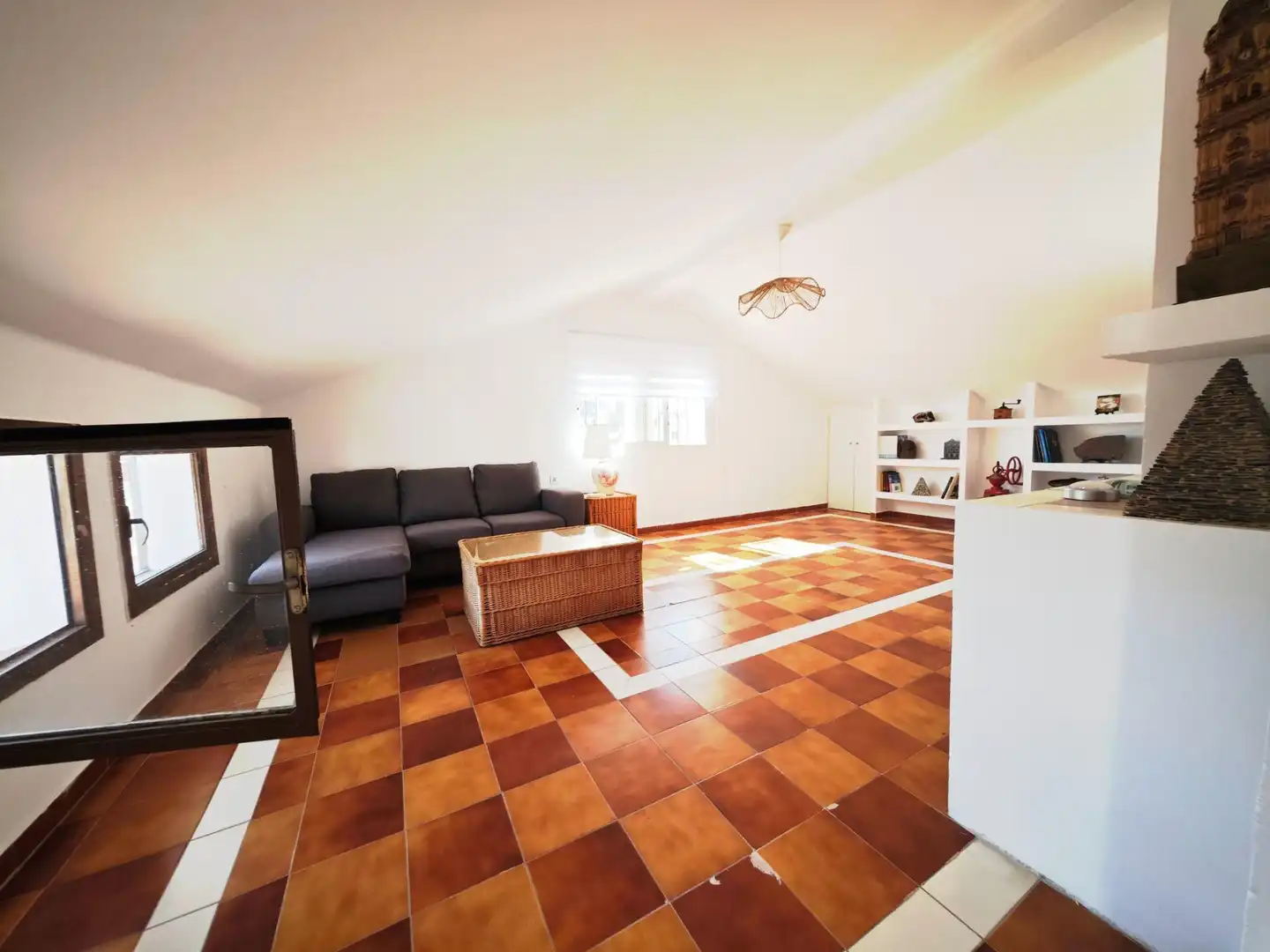 Wohnzimmer von Haus oder Chalet zur Miete in Alhaurín de la Torre mit Klimaanlage, Heizung und Privatgarten