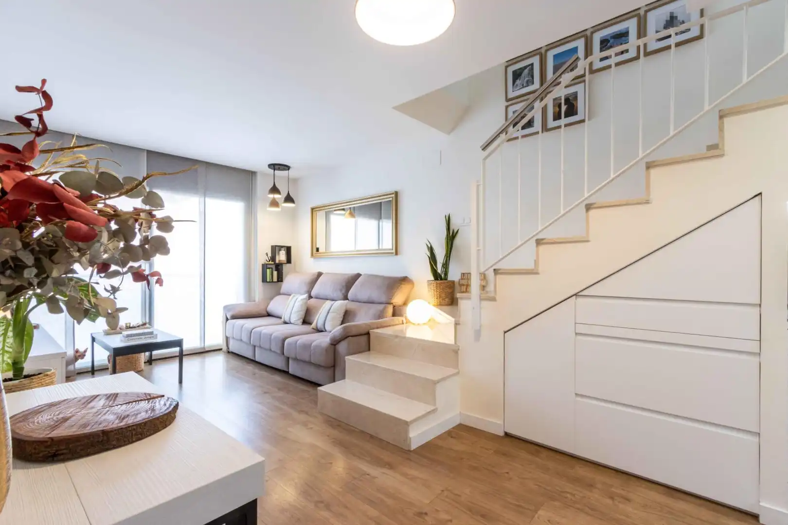 Sala de estar de Ático en venta en Sabadell con Aire acondicionado, Calefacción y Parquet