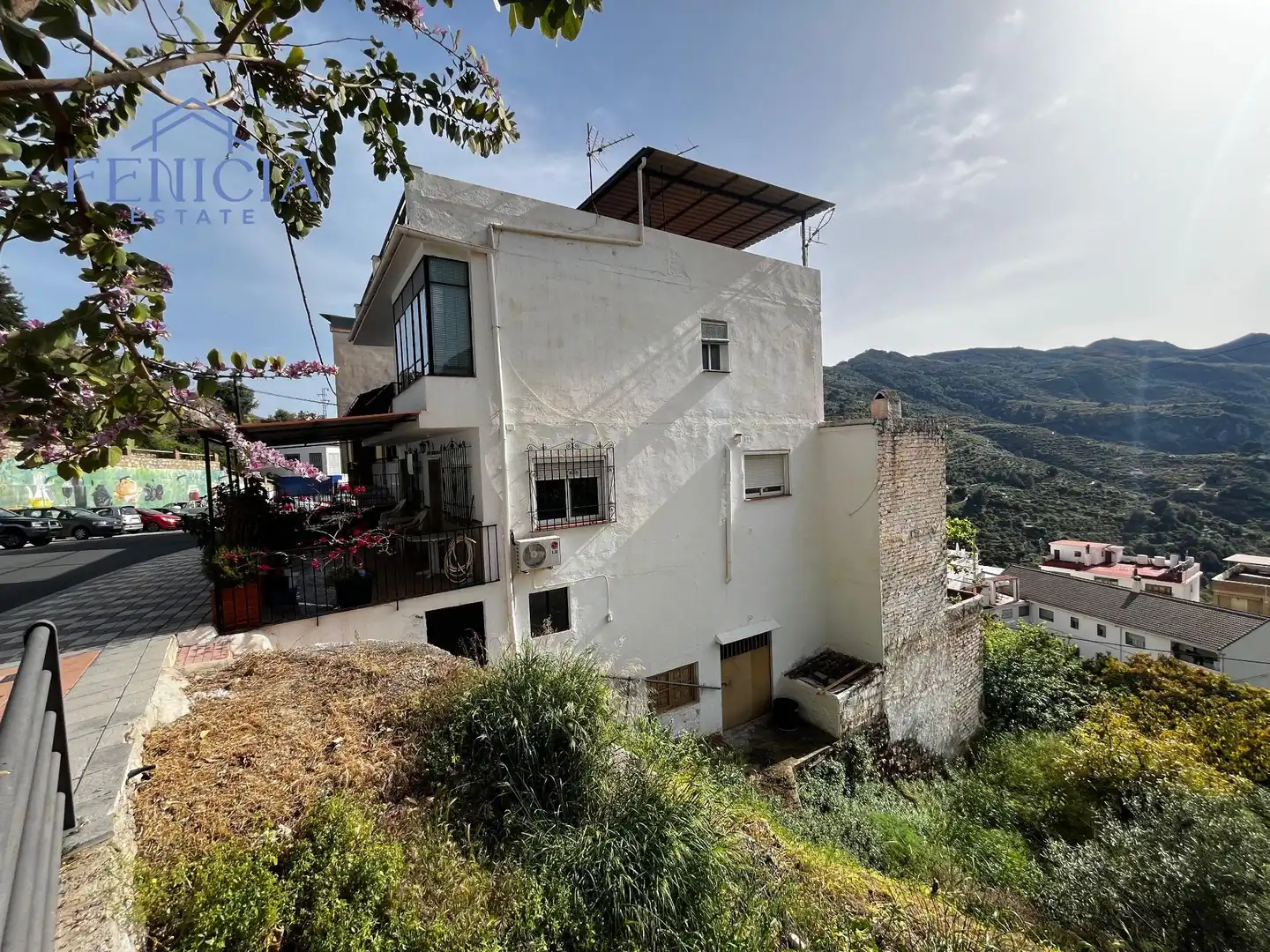 Vista exterior de Finca rústica en venta en Lentegí con Aire acondicionado, Jardín privado y Terraza