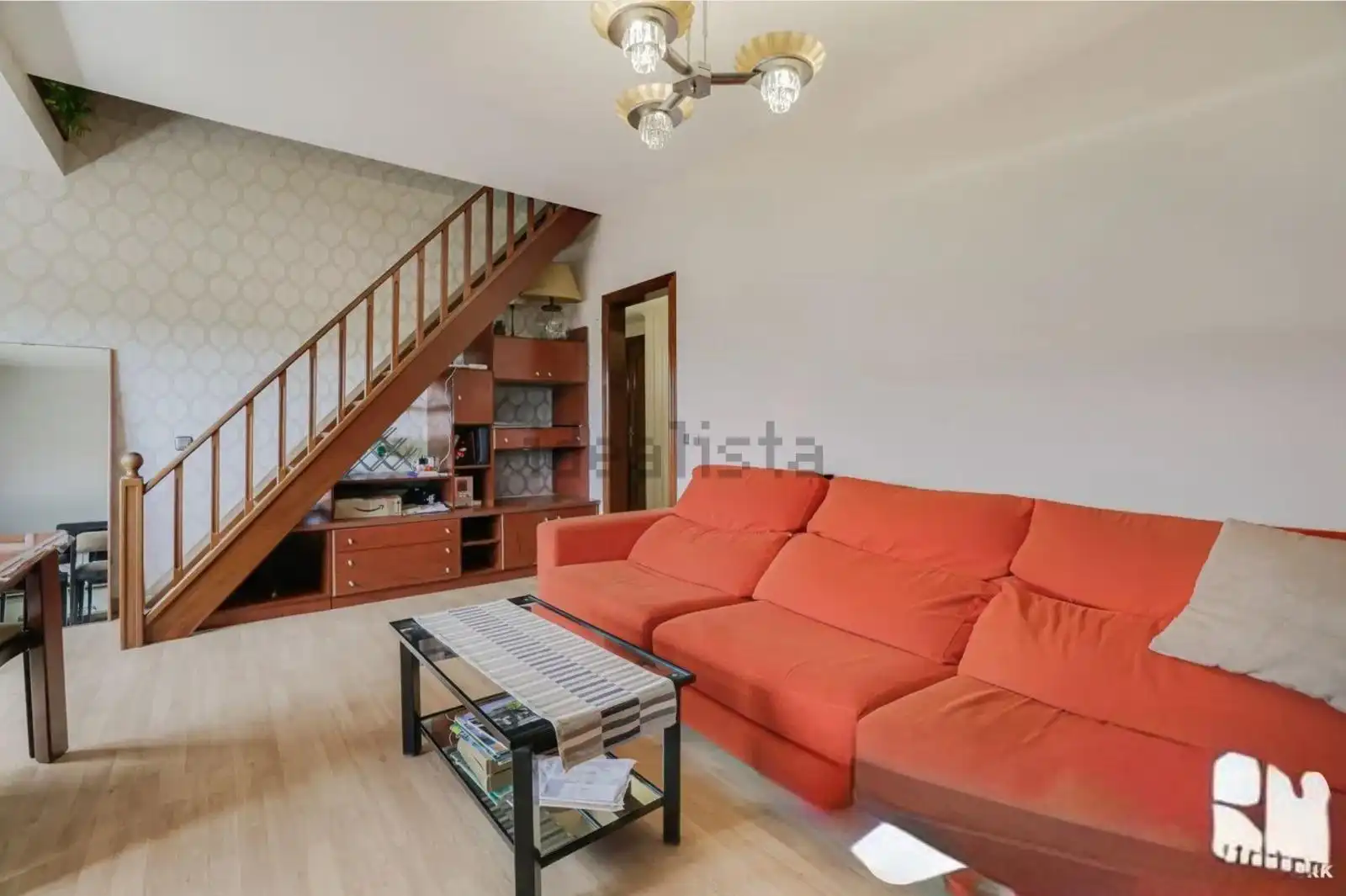 Wohnzimmer von Maisonette zum Verkauf in L'Hospitalet de Llobregat mit Klimaanlage, Heizung und Parkett