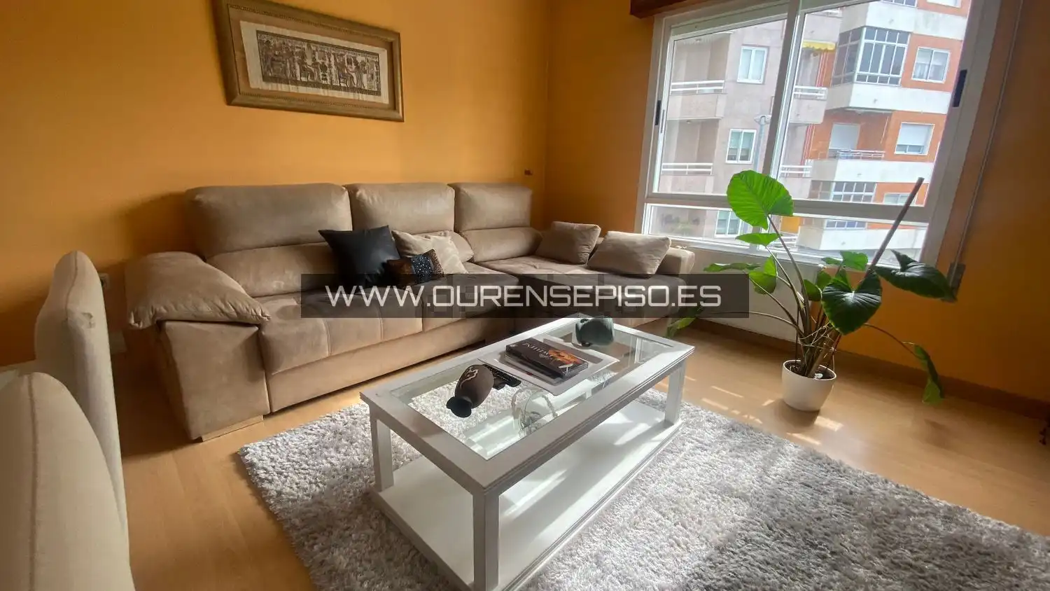 Sala de estar de Piso de alquiler en Ourense Capital  con Calefacción, Amueblado y Horno