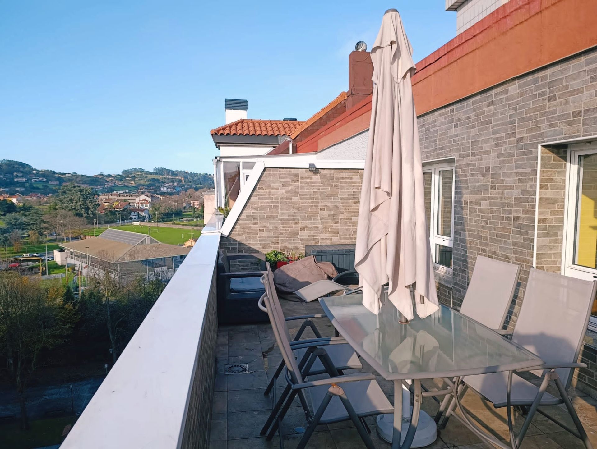 Terrace of Attic for sale in Gijón   with Heating, Parquet flooring and Terrace