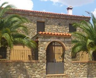 Exterior view of House or chalet for sale in Zarza de Montánchez  with Heating, Private garden and Swimming Pool