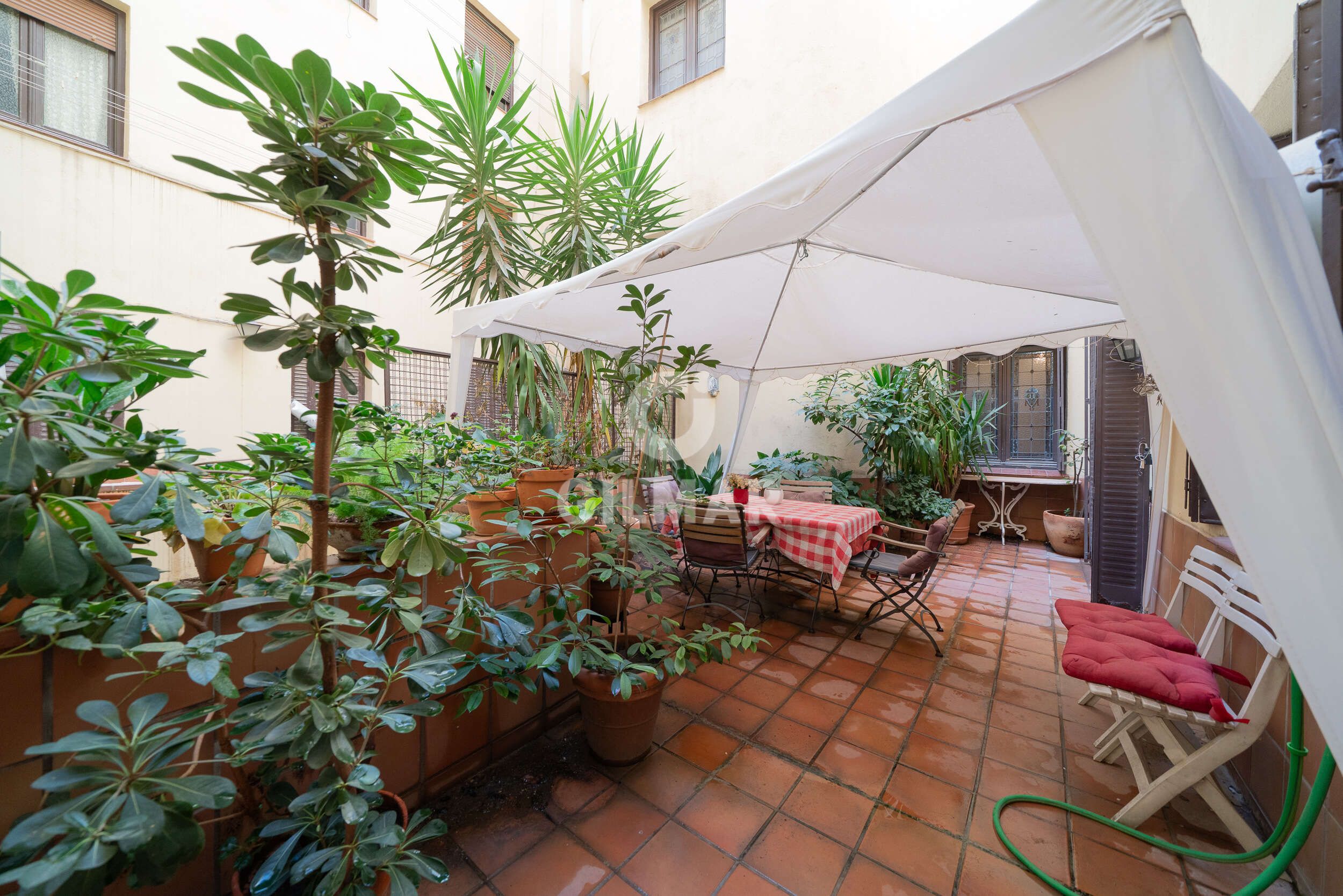 Terrace of Flat for sale in  Madrid Capital  with Heating and Balcony