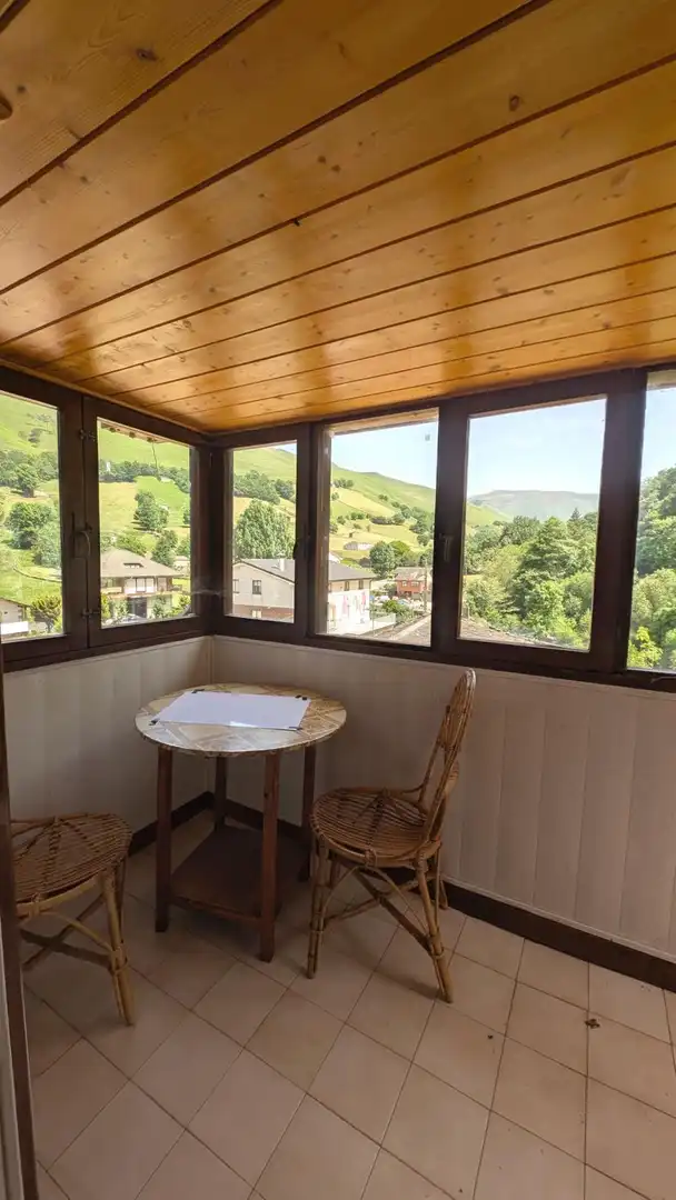 Terrasse von Wohnung zum Verkauf in Vega de Pas mit Heizung, Abstellraum und Möbliert