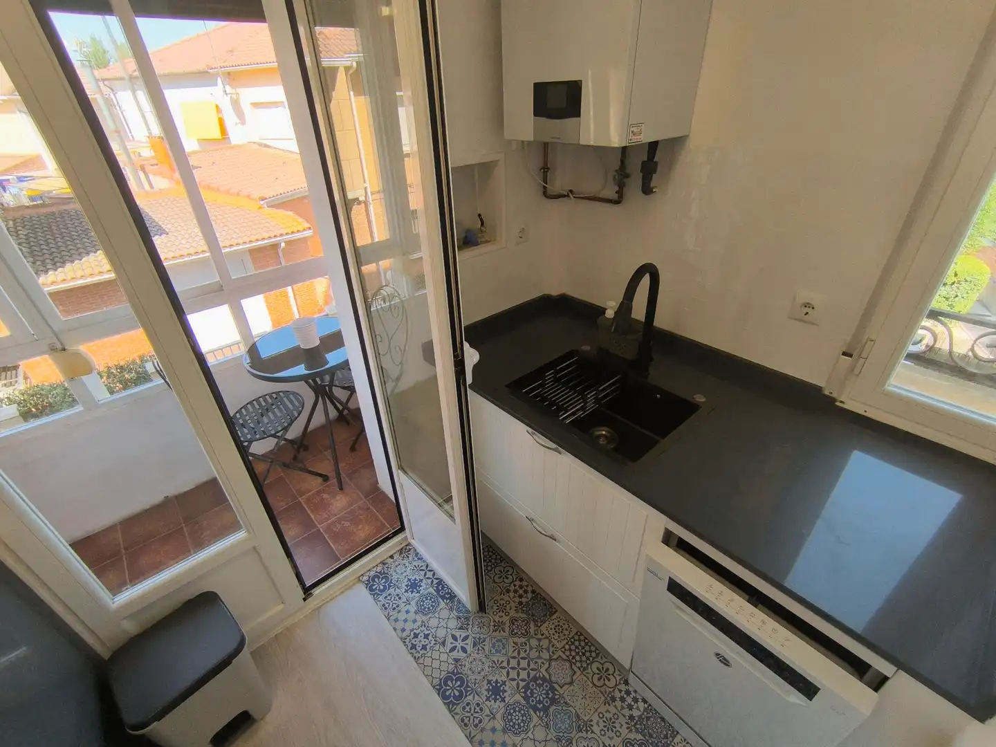 Küche von Wohnung zur Miete in Palencia mit Heizung, Parkett und Terrasse