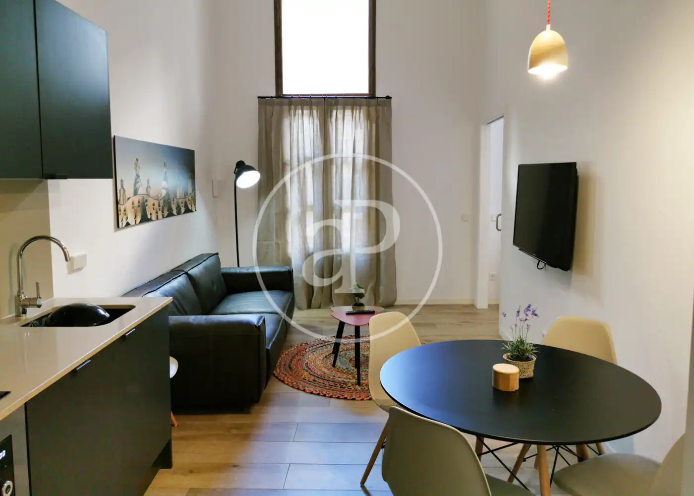 Sala de estar de Piso en venta en Barcelona con Aire acondicionado, Calefacción y Amueblado