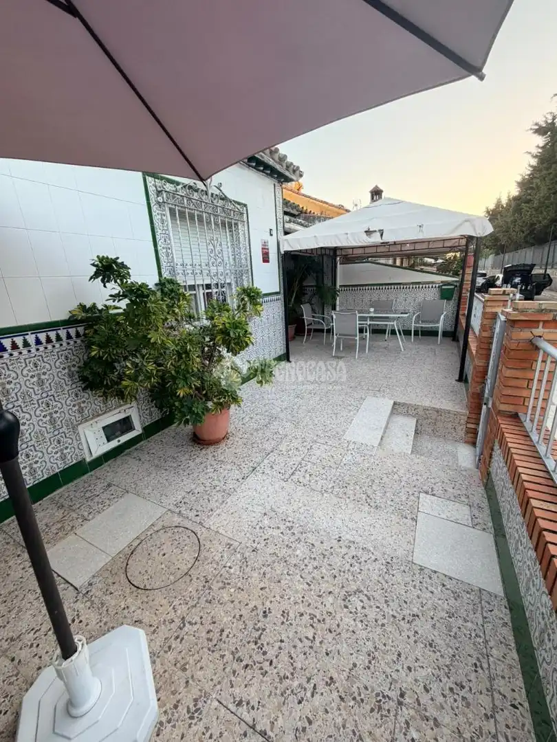 Jardín de Casa adosada en venta en Málaga