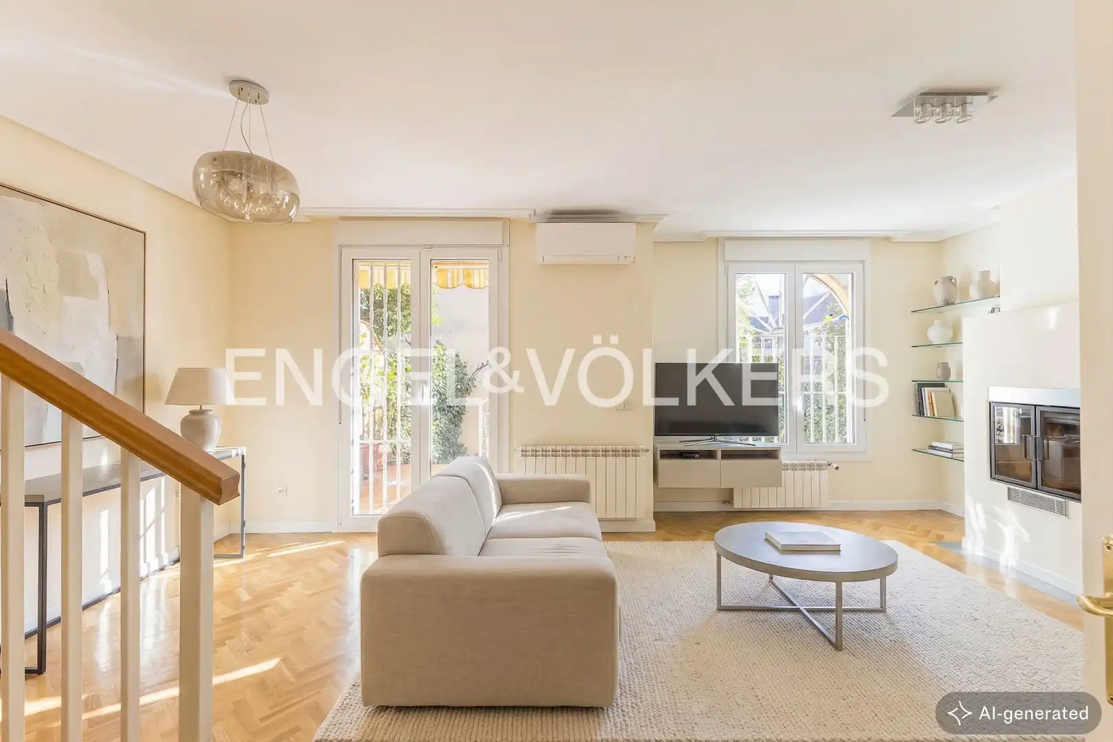 Außenansicht von Haus oder Chalet zum Verkauf in Madrid mit Klimaanlage, Heizung und Privatgarten