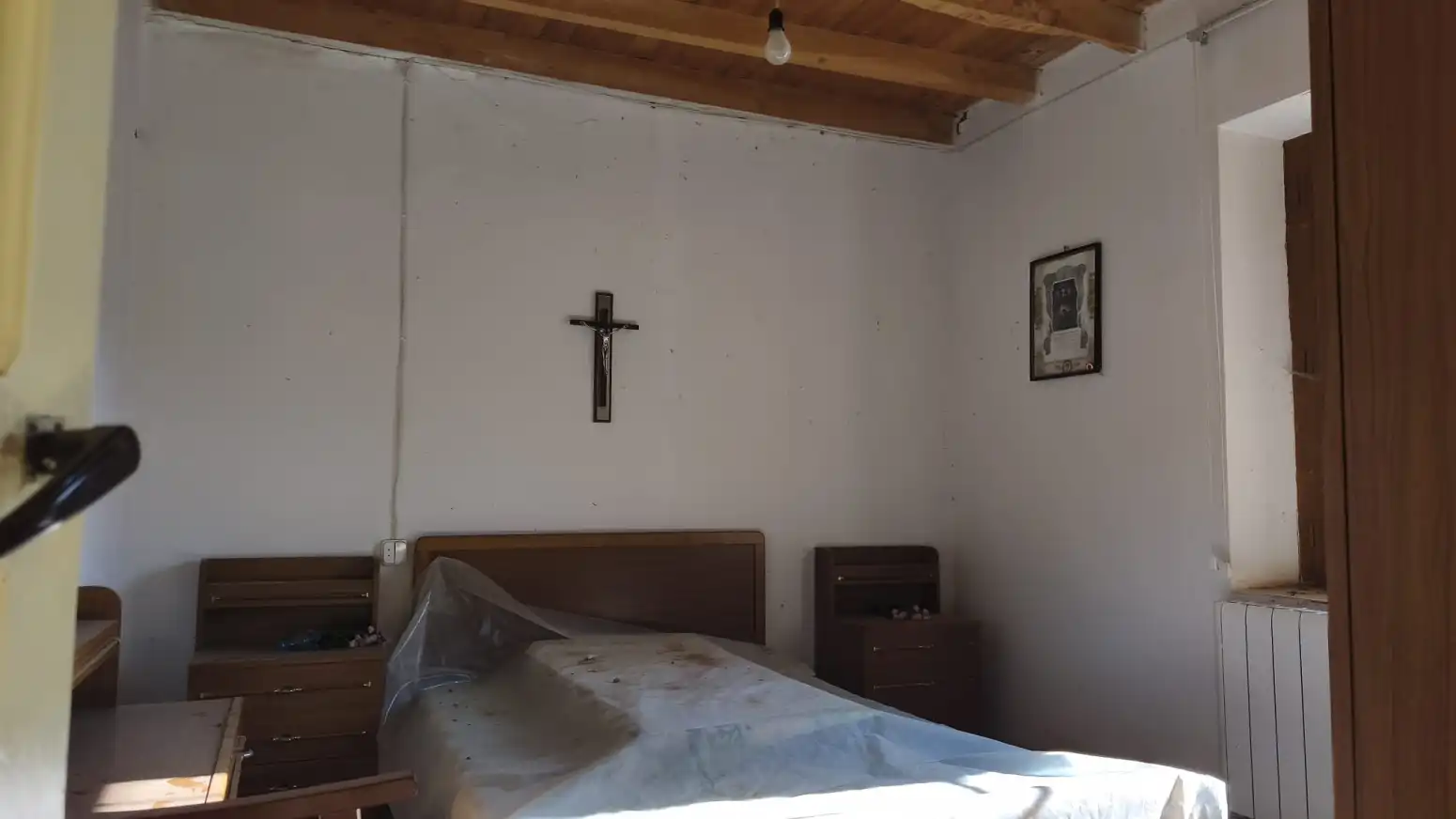 Dormitori de Casa o xalet en venda en Santa María del Monte de Cea amb Calefacció, Jardí privat i Moblat