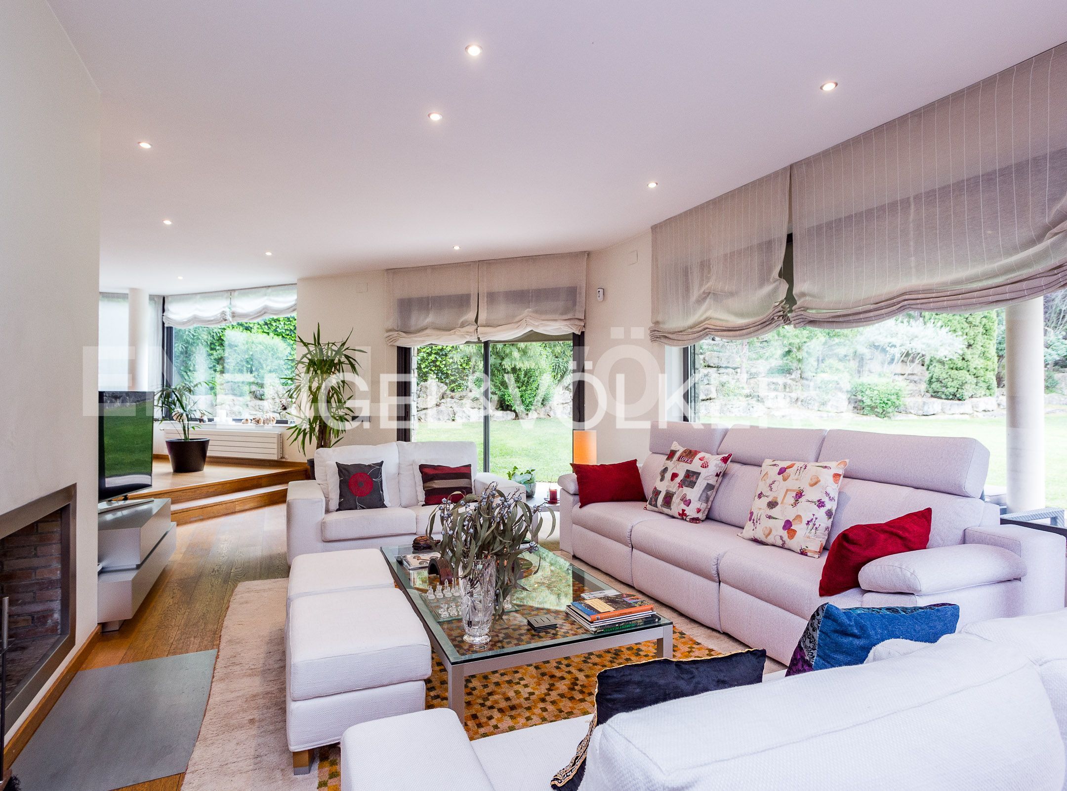 Living room of House or chalet for sale in Gelida  with Heating, Private garden and Parquet flooring