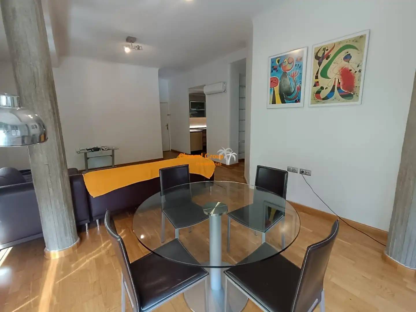 Menjador de Apartament de lloguer en Elche / Elx amb Aire condicionat, Moblat i Balcó