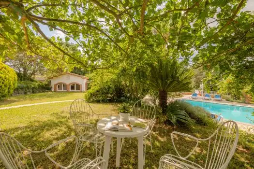 Jardí de Finca rústica en venda en Riudarenes amb Aire condicionat, Calefacció i Jardí privat