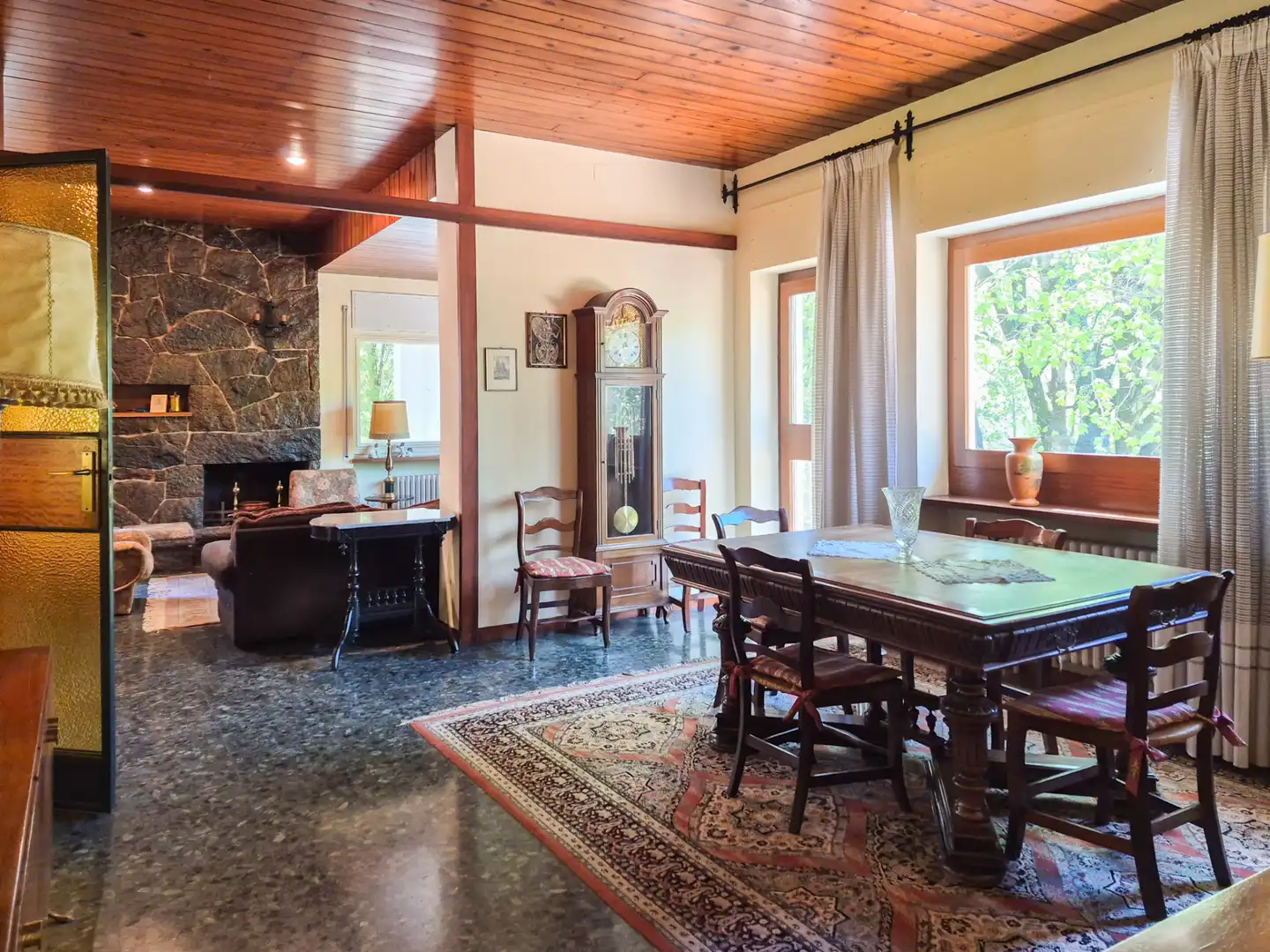 Dining room of Houses for sale in Ripoll  with Private garden, Terrace and Swimming Pool