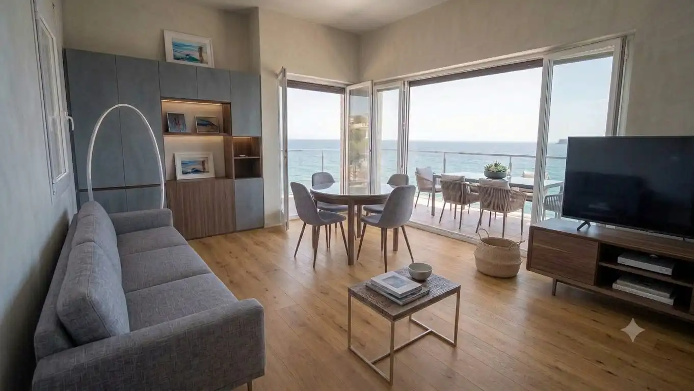 Sala d'estar de Casa o xalet en venda en Santa Pola amb Jardí privat, Terrassa i Traster