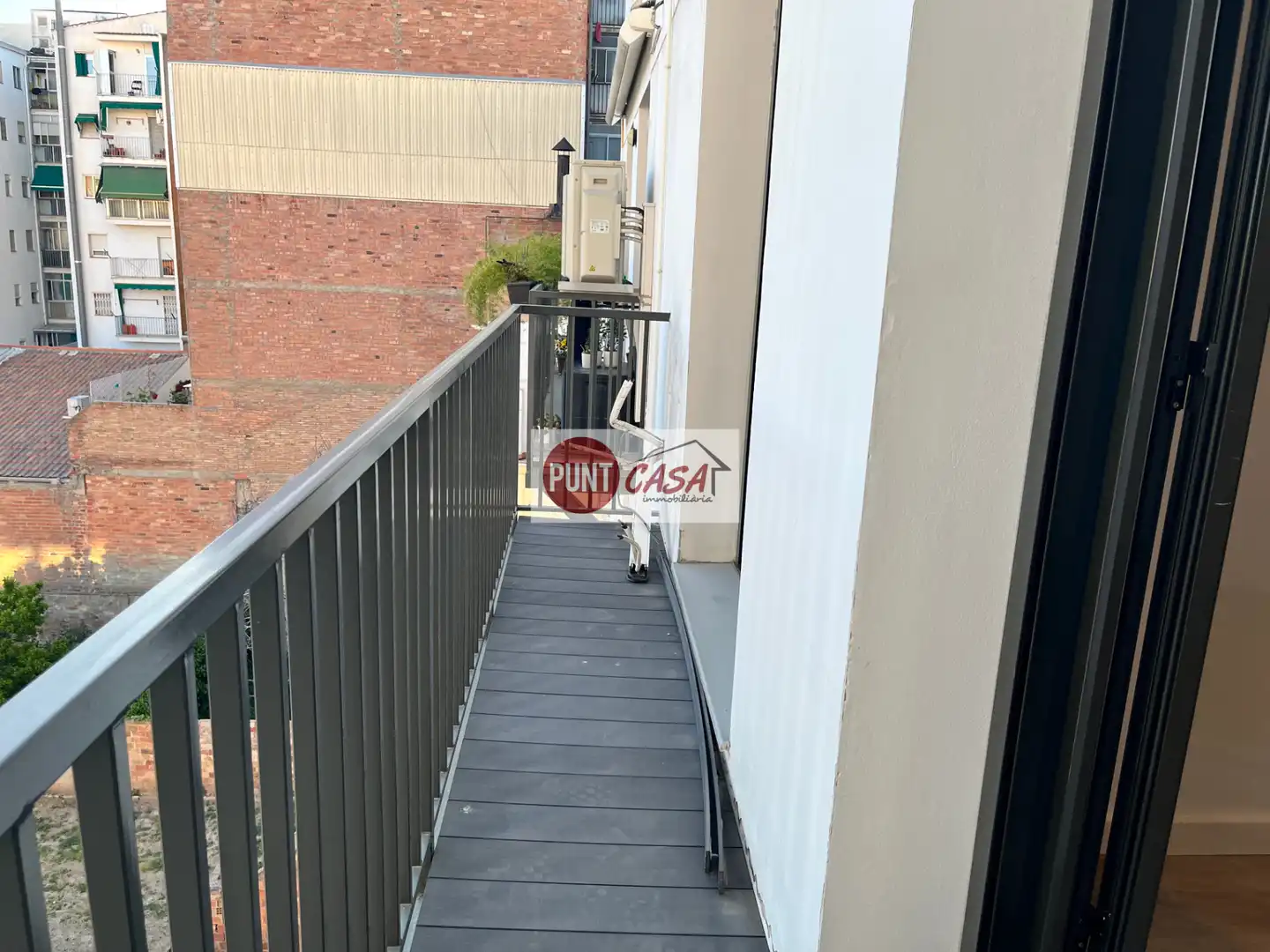 Terraza de Piso de alquiler en Lleida con Calefacción, Parquet y Horno