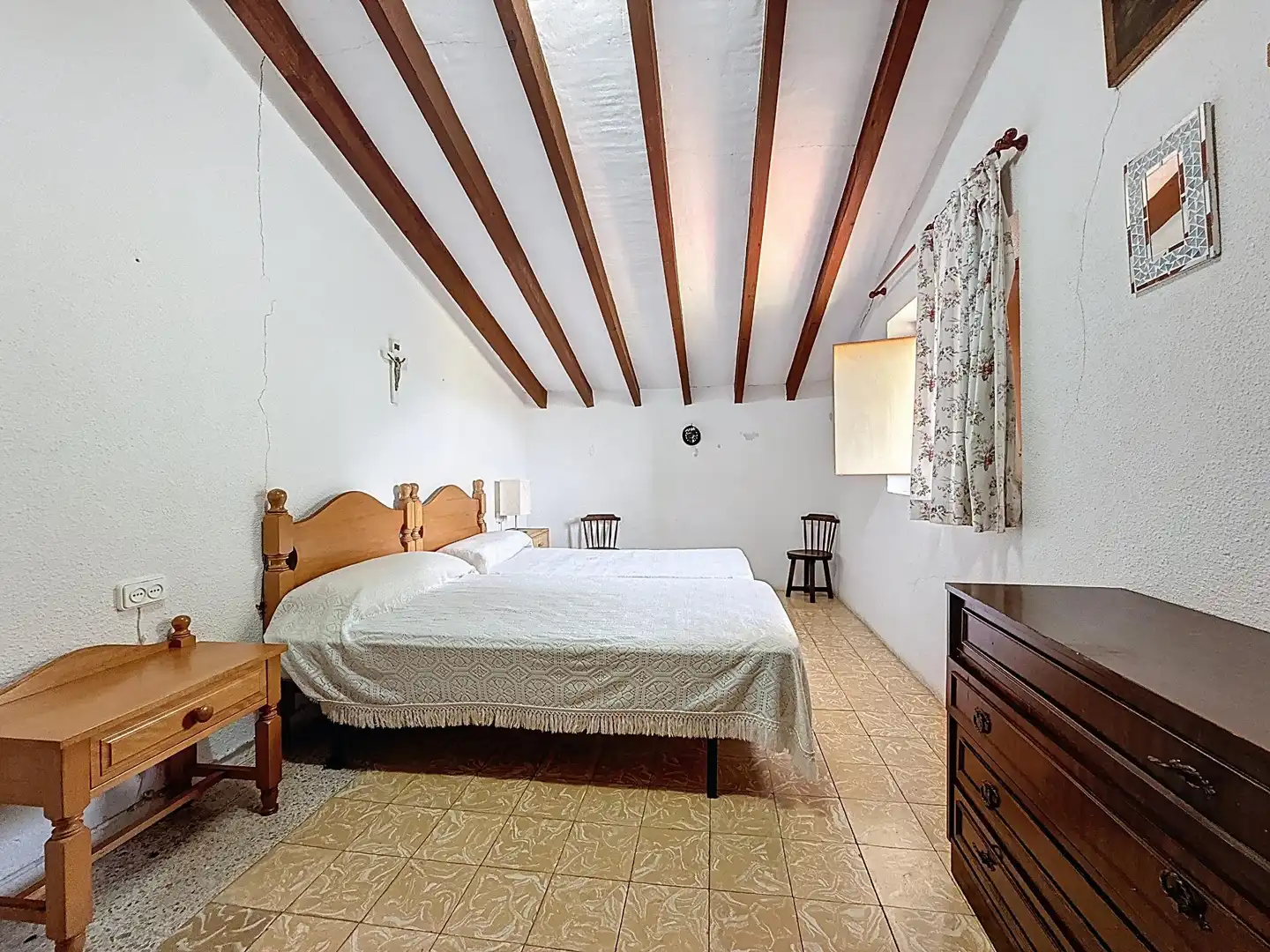 Habitación de Finca rústica en venta en Castalla con Jardín privado, Terraza y Piscina