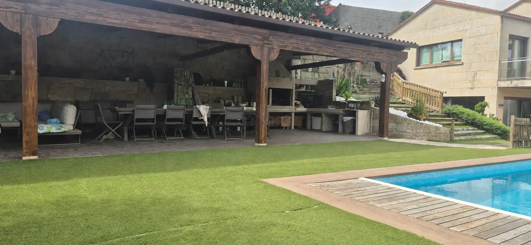 Terraza de Casa o chalet en venta en Vigo  con Aire acondicionado, Calefacción y Jardín privado