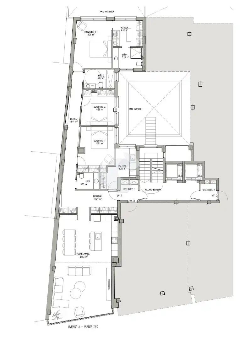 Piso en venta en A Coruña Capital  con Calefacción y Trastero