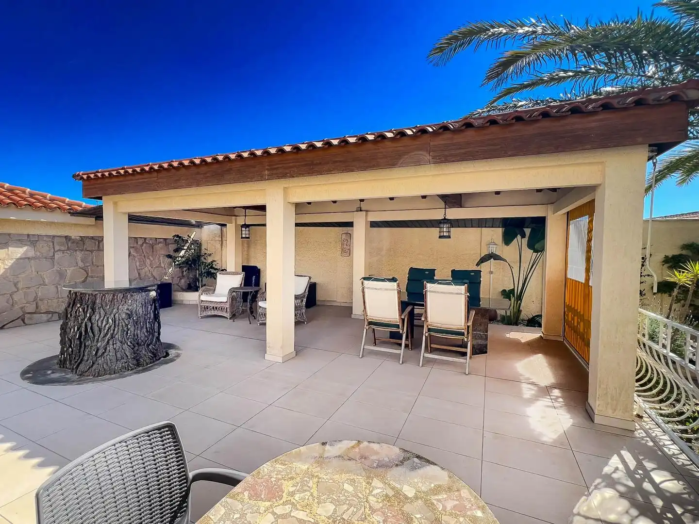 Terraza de Casa o chalet en venta en La Nucia con Aire acondicionado, Jardín privado y Piscina