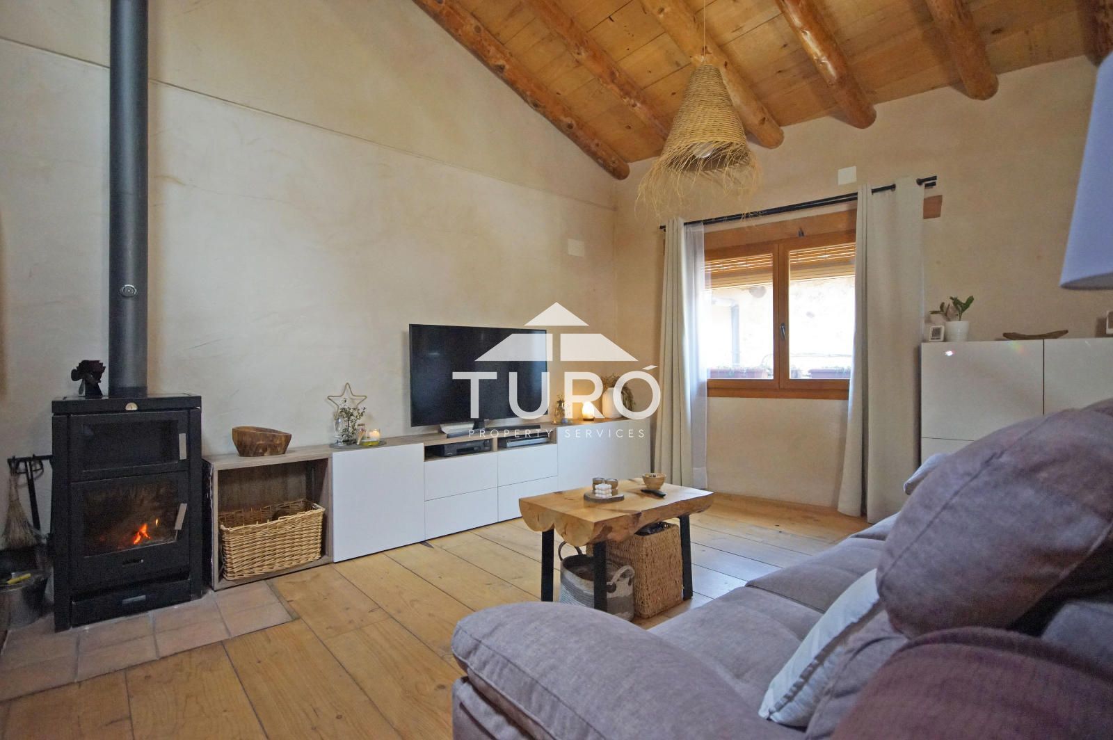 Living room of House or chalet for sale in Beceite  with Air Conditioner, Heating and Terrace