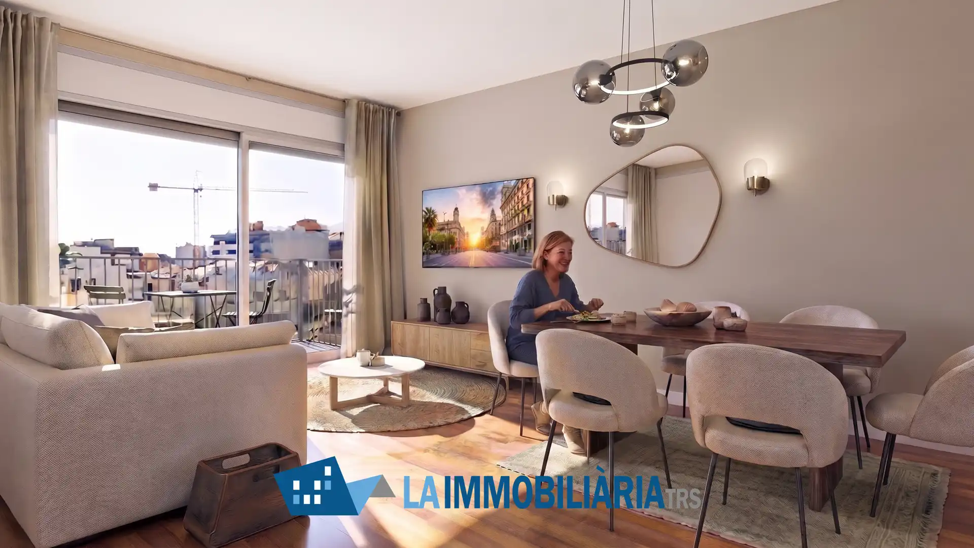 Außenansicht von Wohnung zum Verkauf in Terrassa mit Klimaanlage, Heizung und Terrasse